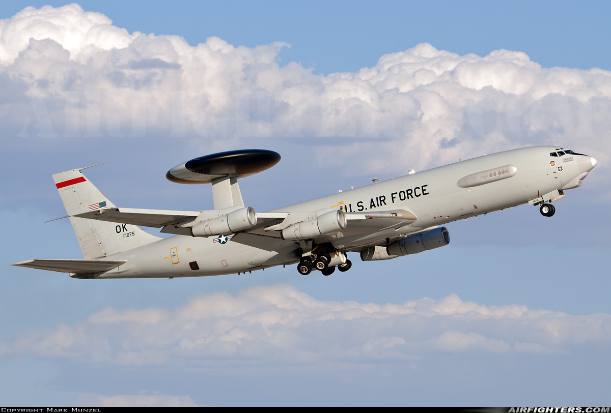 USA - Air Force Boeing E-3B Sentry (707-300) 73-1675 at Yuma - MCAS / Int. (NYL / KNYL), USA
