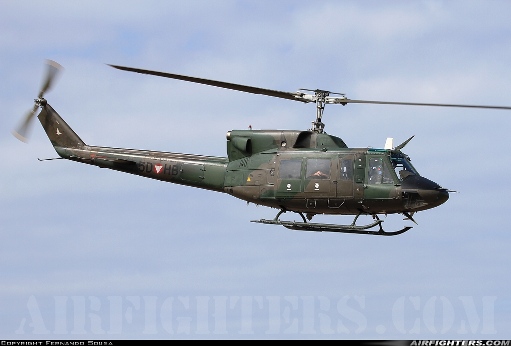 Austria - Air Force Agusta-Bell AB-212 5D-HB at Ovar (AM1) (LPOV), Portugal