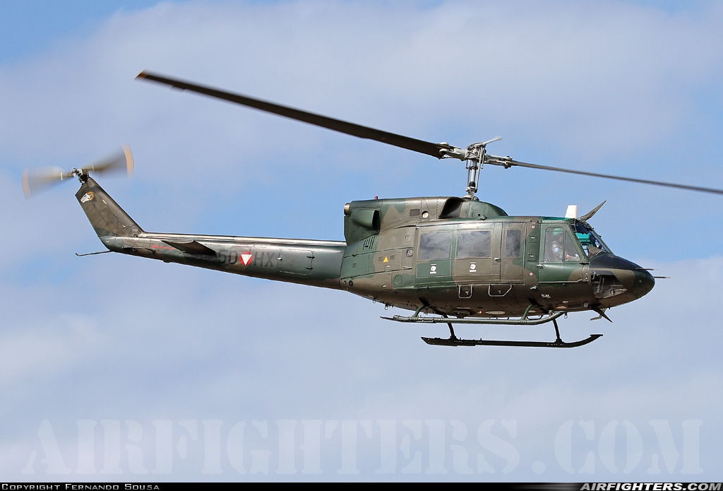 Austria - Air Force Agusta-Bell AB-212 5D-HX at Ovar (AM1) (LPOV), Portugal