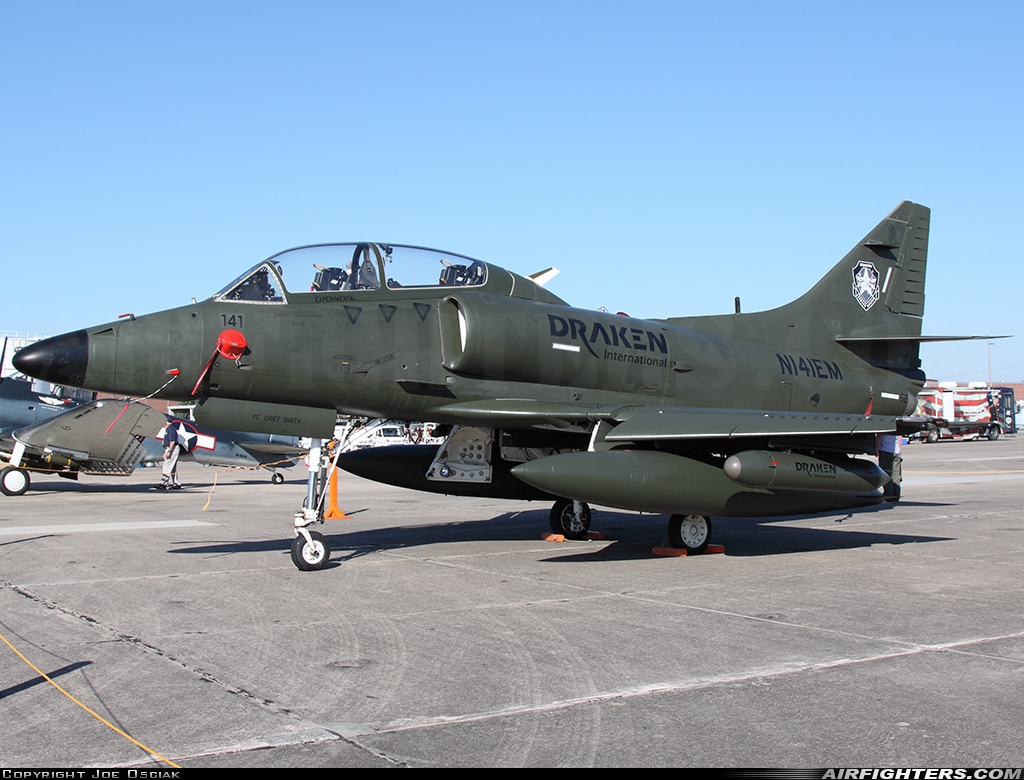 Private Douglas TA-4K Skyhawk N141EM at Havelock - Cherry Point MCAS (NKT / KNKT), USA