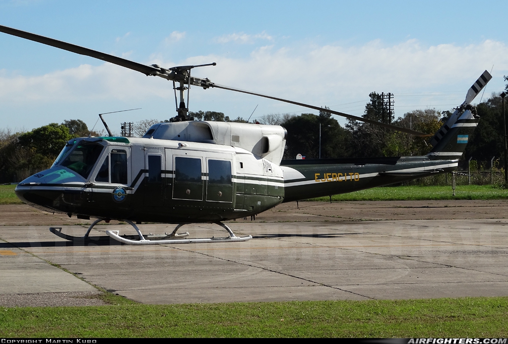 Argentina - Army Bell 212 Twin Two-Twelve AE-450 at El Palomar (PAL / SADP), Argentina