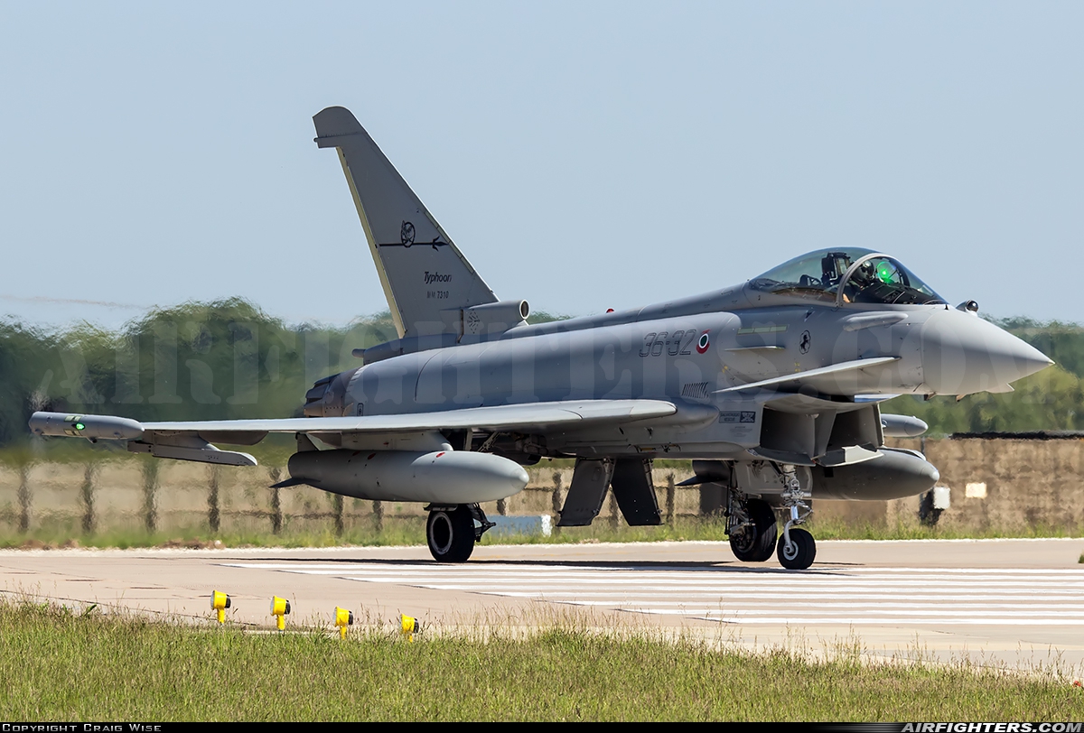 Italy - Air Force Eurofighter F-2000A Typhoon (EF-2000S) MM7310 at Coningsby (EGXC), UK