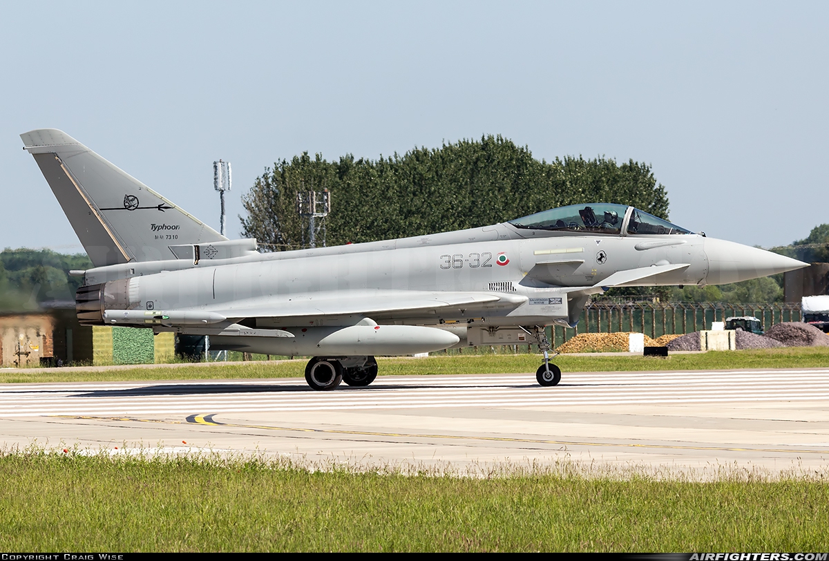 Italy - Air Force Eurofighter F-2000A Typhoon (EF-2000S) MM7310 at Coningsby (EGXC), UK