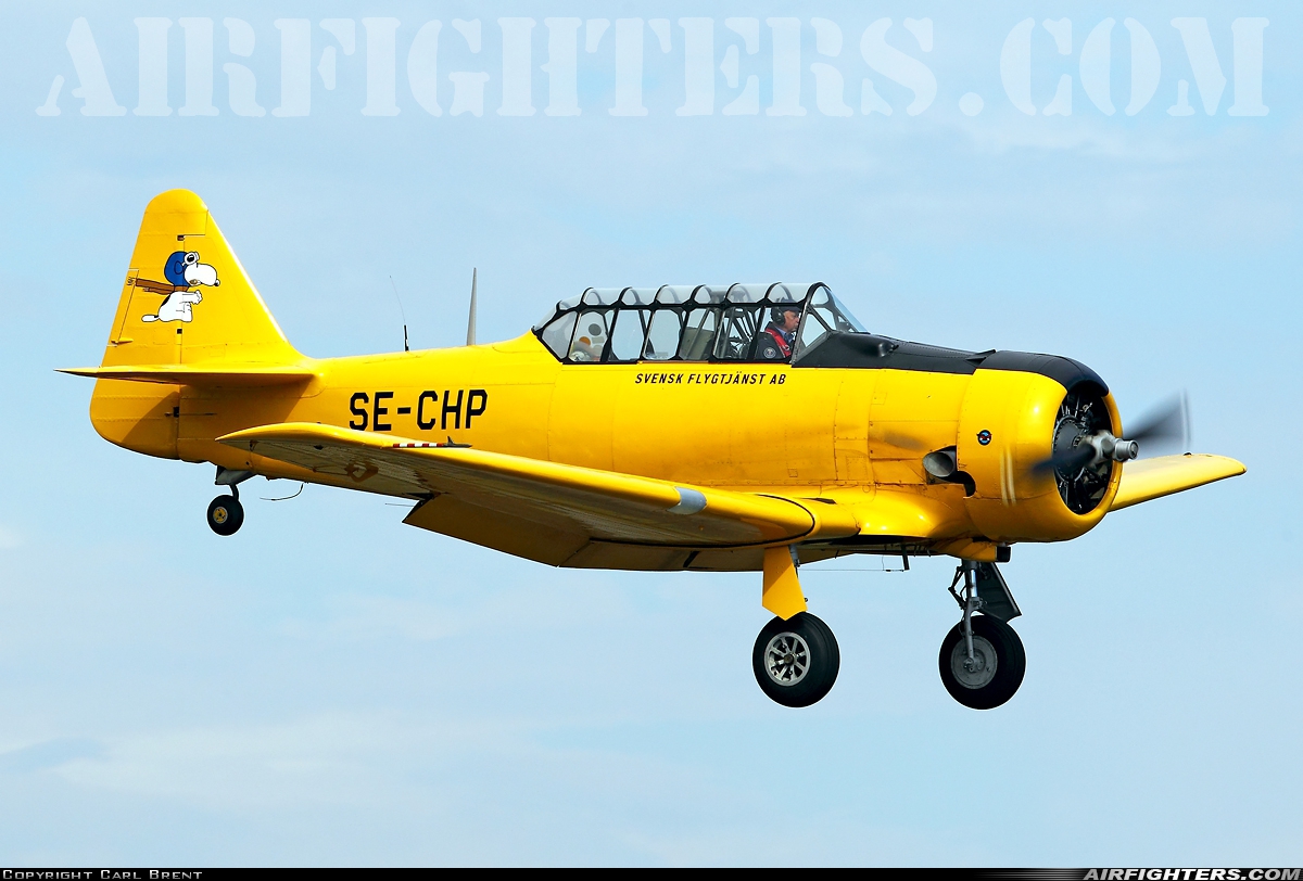Private North American AT-6A Texan SE-CHP at Ronneby (RNB / ESDF), Sweden