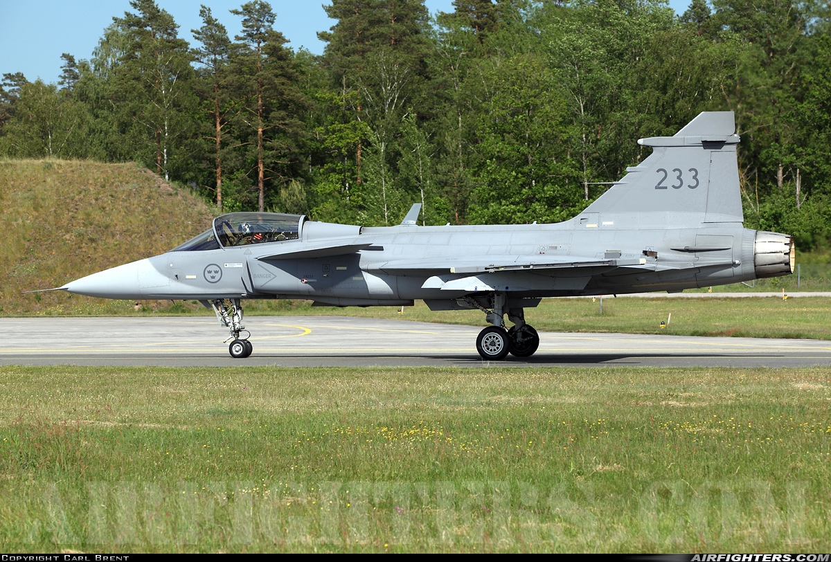 Sweden - Air Force Saab JAS-39C Gripen 39233 at Ronneby (RNB / ESDF), Sweden