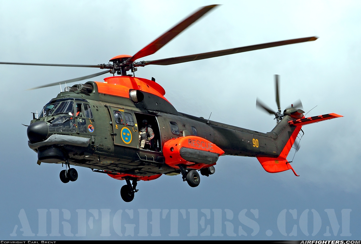 Sweden - Air Force Aerospatiale Hkp10A Super Puma (AS-332M1) 10410 at Ronneby (RNB / ESDF), Sweden