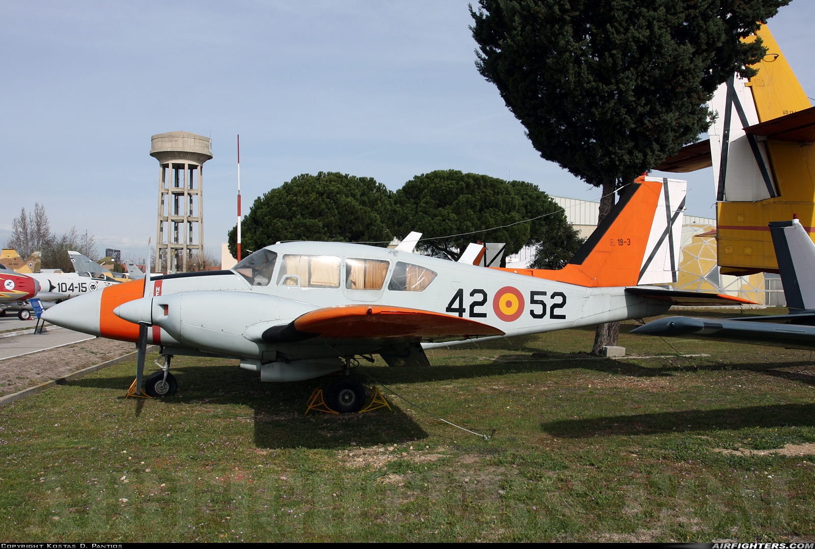 Spain - Air Force Piper PA-23 Aztec E E.19-3 at Madrid - Cuatro Vientos (LECU / LEVS), Spain