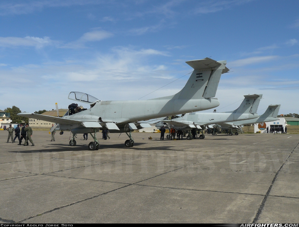 Argentina - Air Force FMA IA-58D Pucara A-524 at Bahia Blanca - Comandante Espora (BHI - SAZB), Argentina