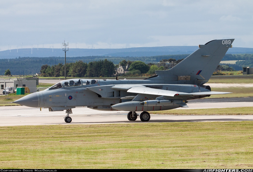 UK - Air Force Panavia Tornado GR4(T) ZD741 at Lossiemouth (LMO / EGQS), UK