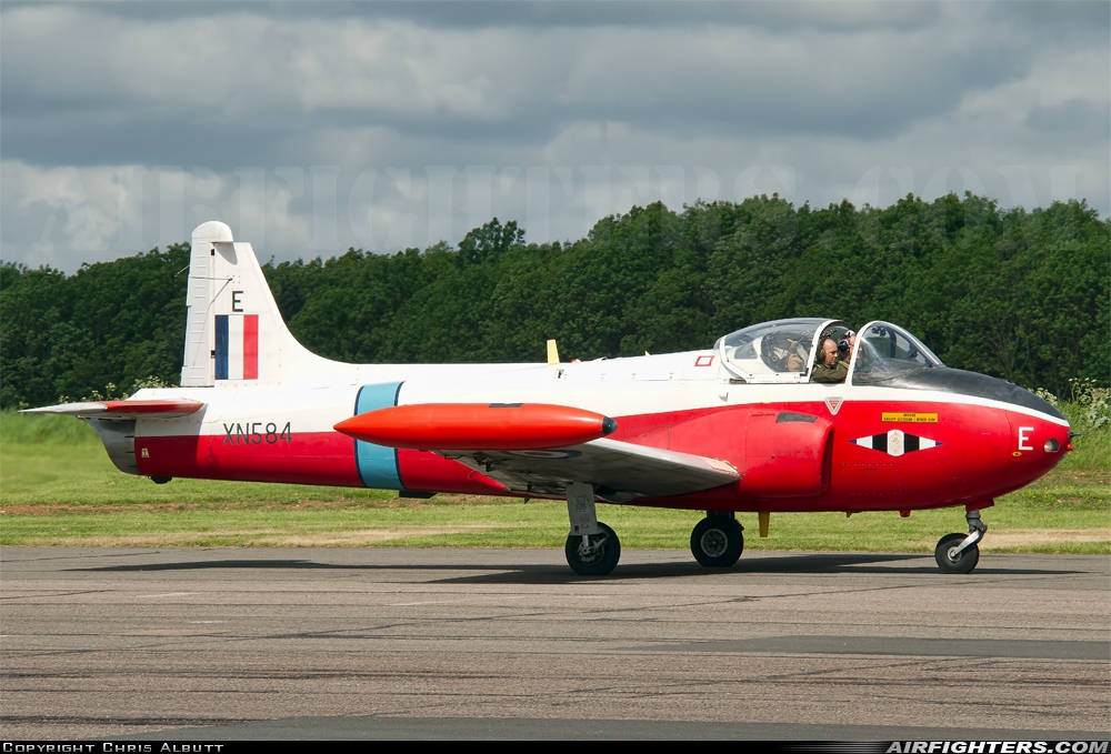 UK - Air Force Hunting Percival P-84 Jet Provost T3A XN584 at Bruntingthorpe, UK