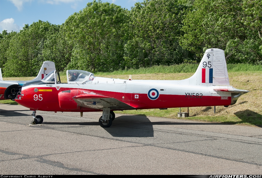 UK - Air Force Hunting Percival P-84 Jet Provost T3A XN582 at Bruntingthorpe, UK