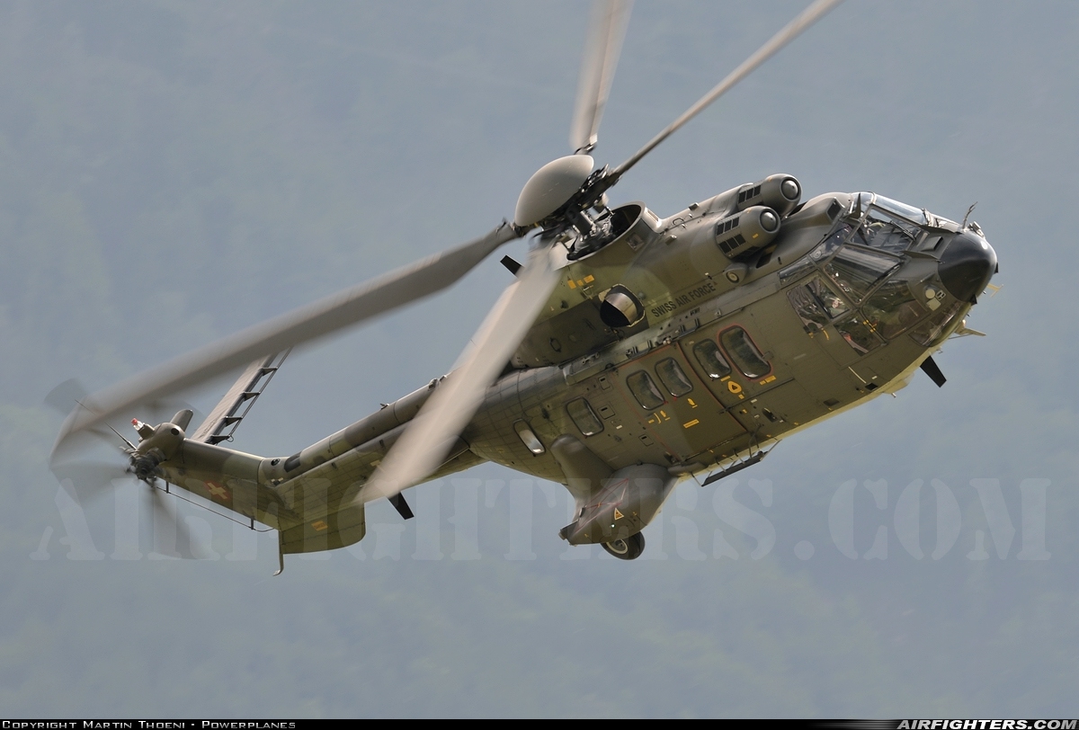 Switzerland - Air Force Aerospatiale AS-532UL Cougar T-333 at Locarno (- Magadino) (LSZL / LSMO), Switzerland