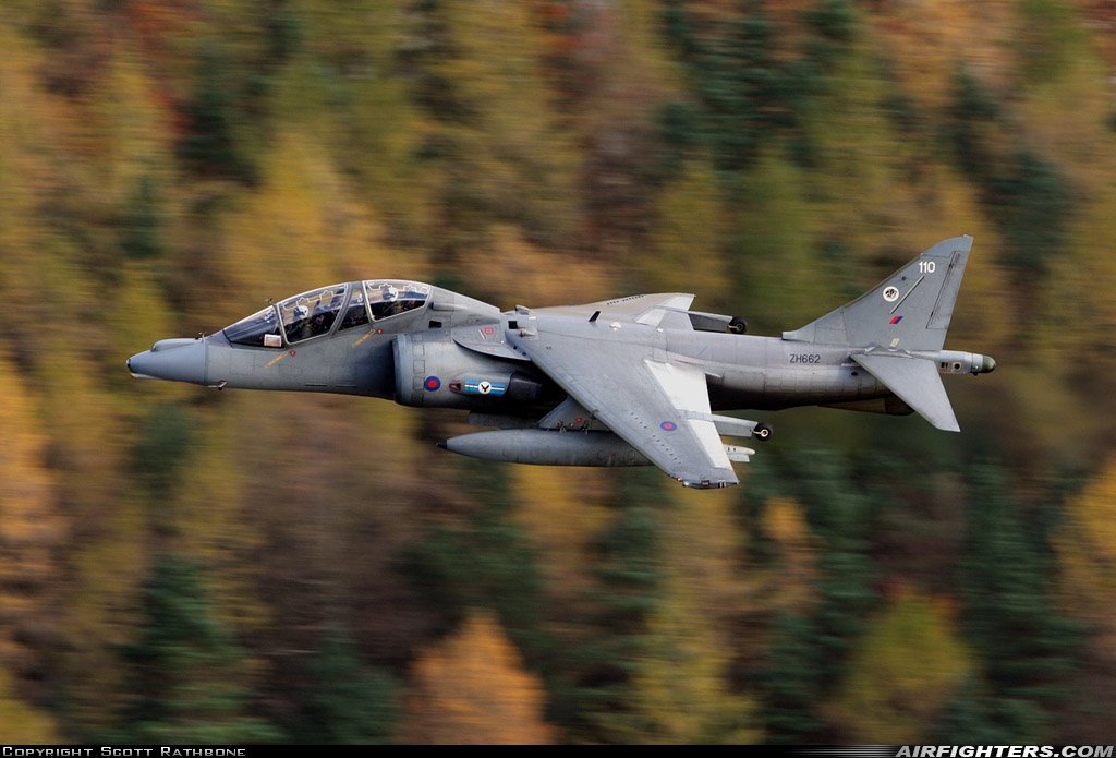 UK - Air Force British Aerospace Harrier T.10 ZH662 at Off-Airport - Cumbria, UK
