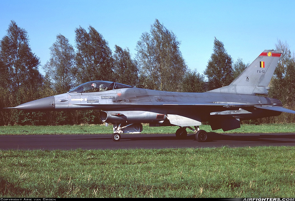 Belgium - Air Force General Dynamics F-16A Fighting Falcon FA-51 at Leeuwarden (LWR / EHLW), Netherlands