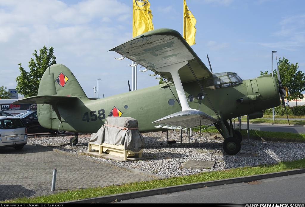 East Germany - Air Force Antonov An-2 458 at Off-Airport - Wolgast, Germany
