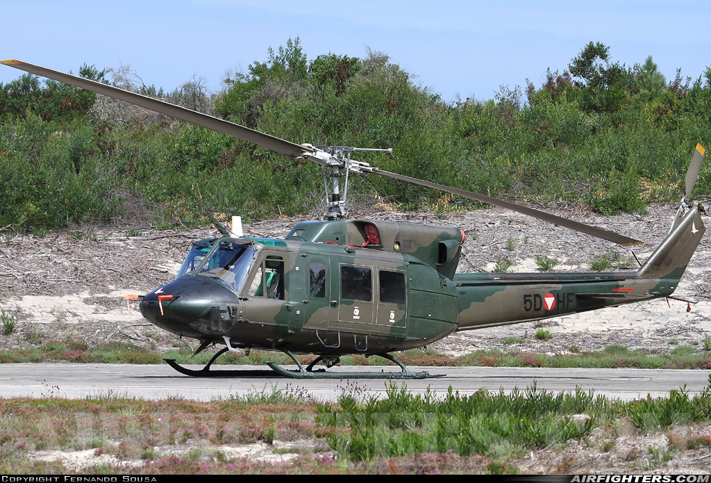 Austria - Air Force Agusta-Bell AB-212 5D-HF at Ovar (AM1) (LPOV), Portugal