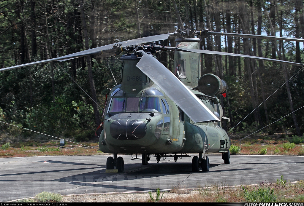 Netherlands - Air Force Boeing Vertol CH-47D Chinook D-665 at Ovar (AM1) (LPOV), Portugal