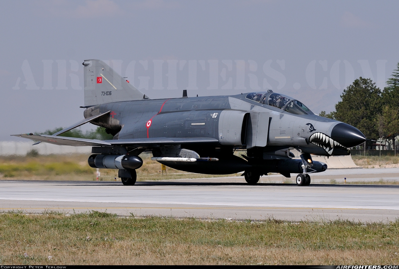 Türkiye - Air Force McDonnell Douglas F-4E-2020 Terminator 73-1036 at Konya (KYA / LTAN), Türkiye