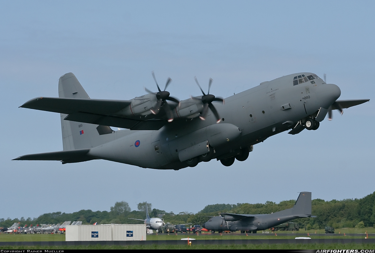 UK - Air Force Lockheed Martin Hercules C5 (C-130J / L-382) ZH889 at Leeuwarden (LWR / EHLW), Netherlands