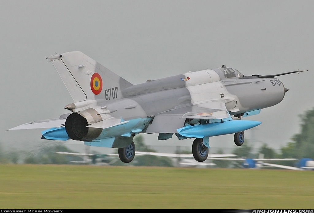 Romania - Air Force Mikoyan-Gurevich MiG-21MF-75 Lancer C 6707 at Waddington (WTN / EGXW), UK