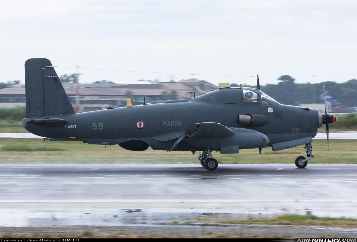Private Breguet Br.1050 Alize F-AZYI at Hyeres (TLN / LFTH), France