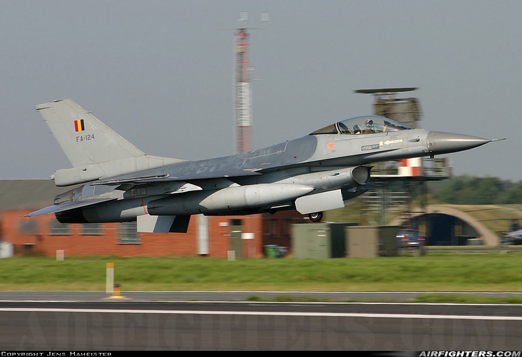 Belgium - Air Force General Dynamics F-16AM Fighting Falcon FA-124 at Schleswig (- Jagel) (WBG / ETNS), Germany