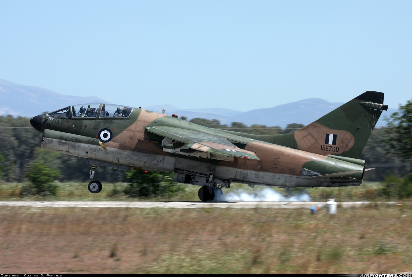 Greece - Air Force LTV Aerospace TA-7C Corsair II 156790 at Araxos (GPA / LGRX), Greece