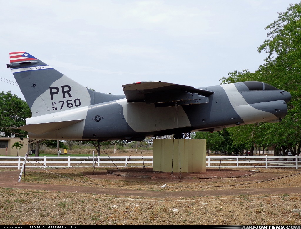 USA - Air Force LTV Aerospace A-7D Corsair II 74-1760 at Off-Airport - Camp Santiago Army Base, Salinas, Puerto Rico