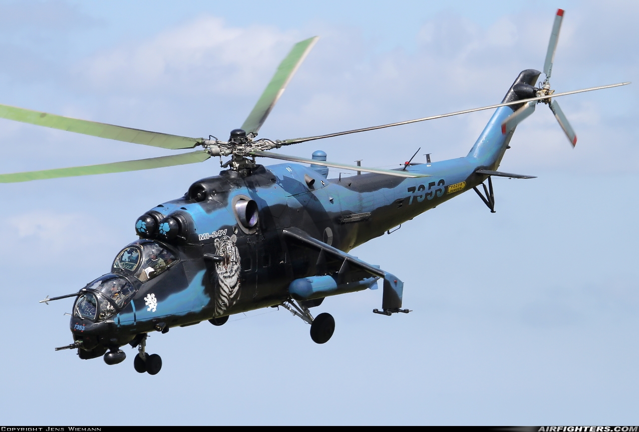 Czech Republic - Air Force Mil Mi-35 (Mi-24V) 7353 at Schleswig (- Jagel) (WBG / ETNS), Germany