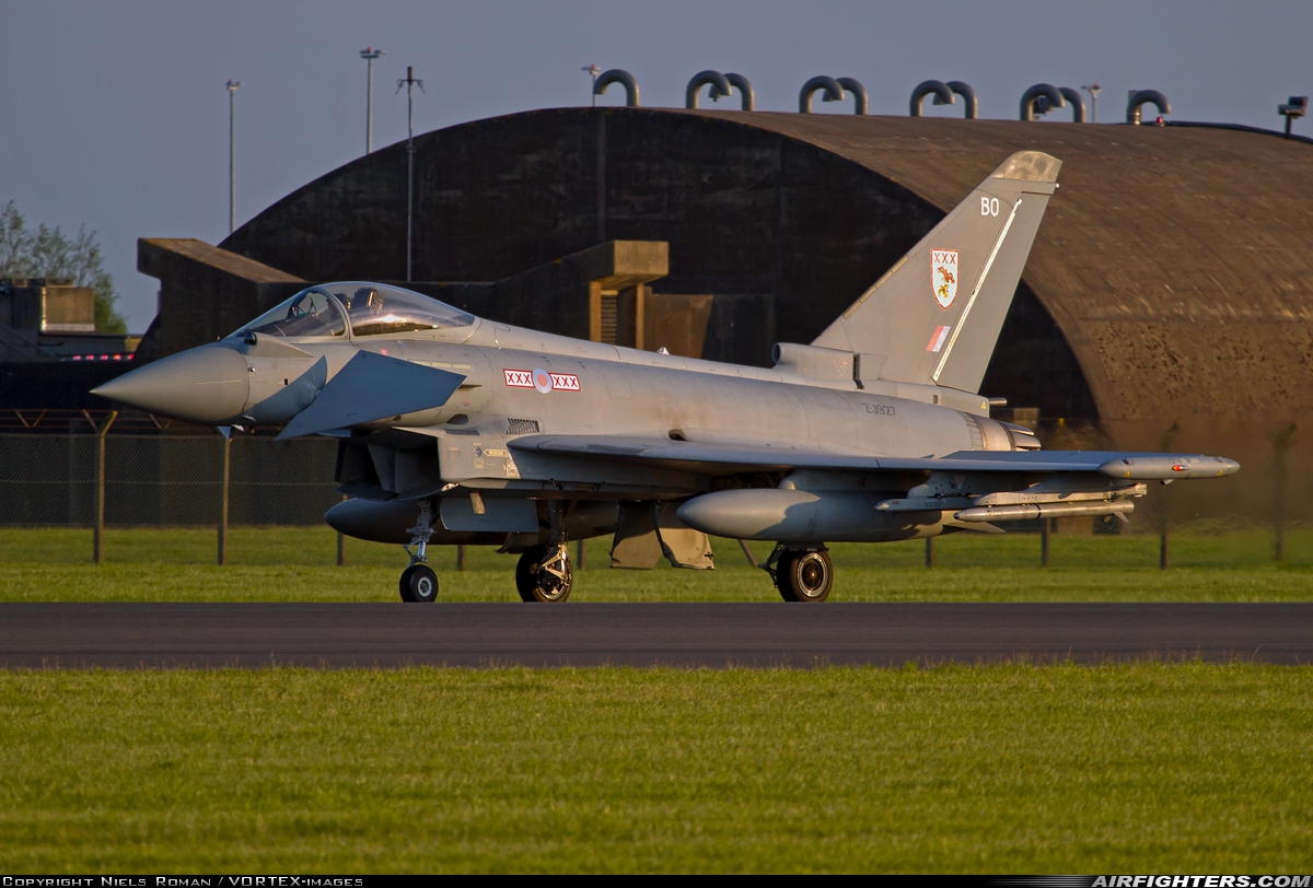 UK - Air Force Eurofighter Typhoon FGR4 ZJ927 at Coningsby (EGXC), UK