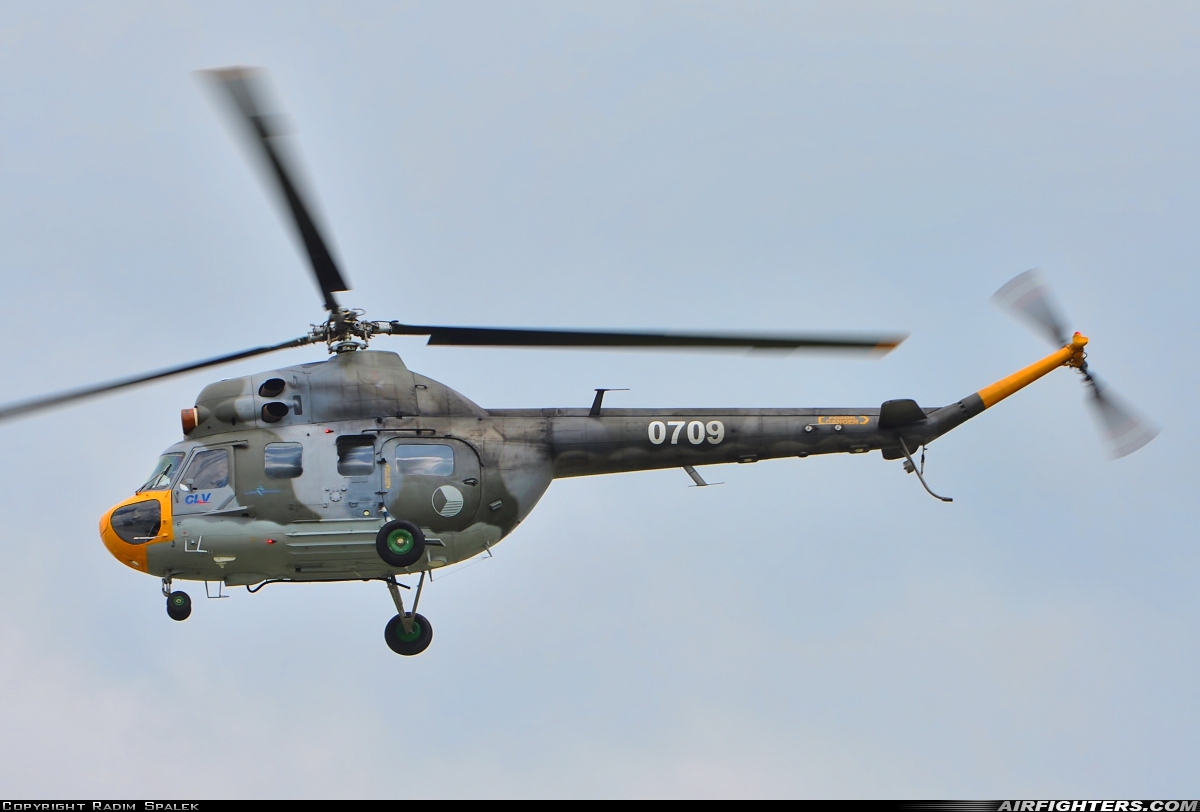Czech Republic - Air Force Mil Mi-2 0709 at Pardubice (PED / LKPD), Czech Republic
