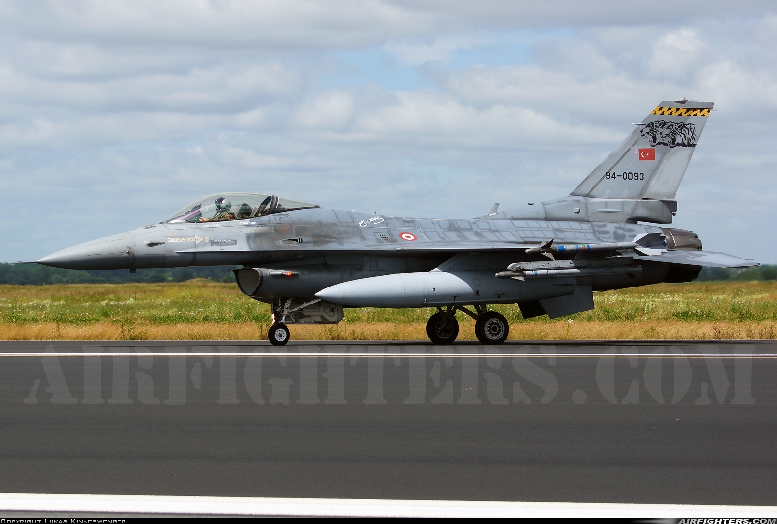 Türkiye - Air Force General Dynamics F-16C Fighting Falcon 94-0093 at Schleswig (- Jagel) (WBG / ETNS), Germany