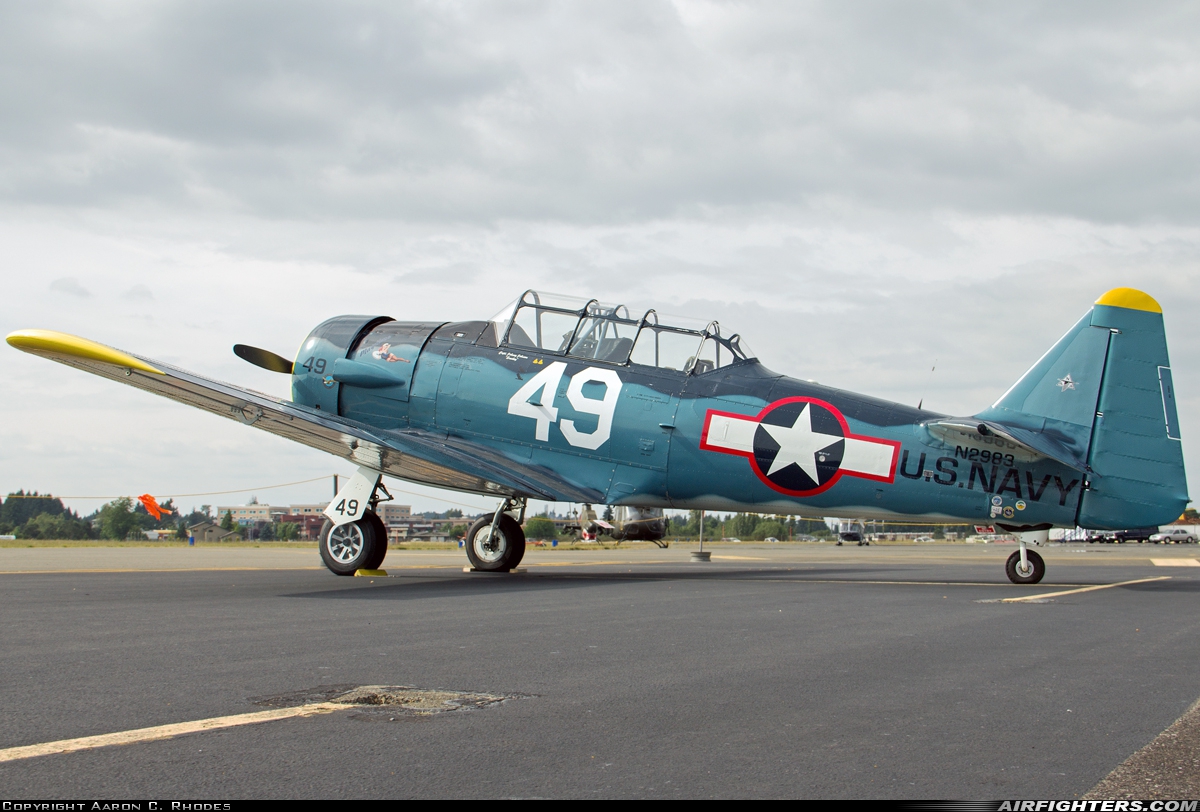 Private North American T-6G Texan N2983 at Olympia - Regional (OLM / KOLM), USA