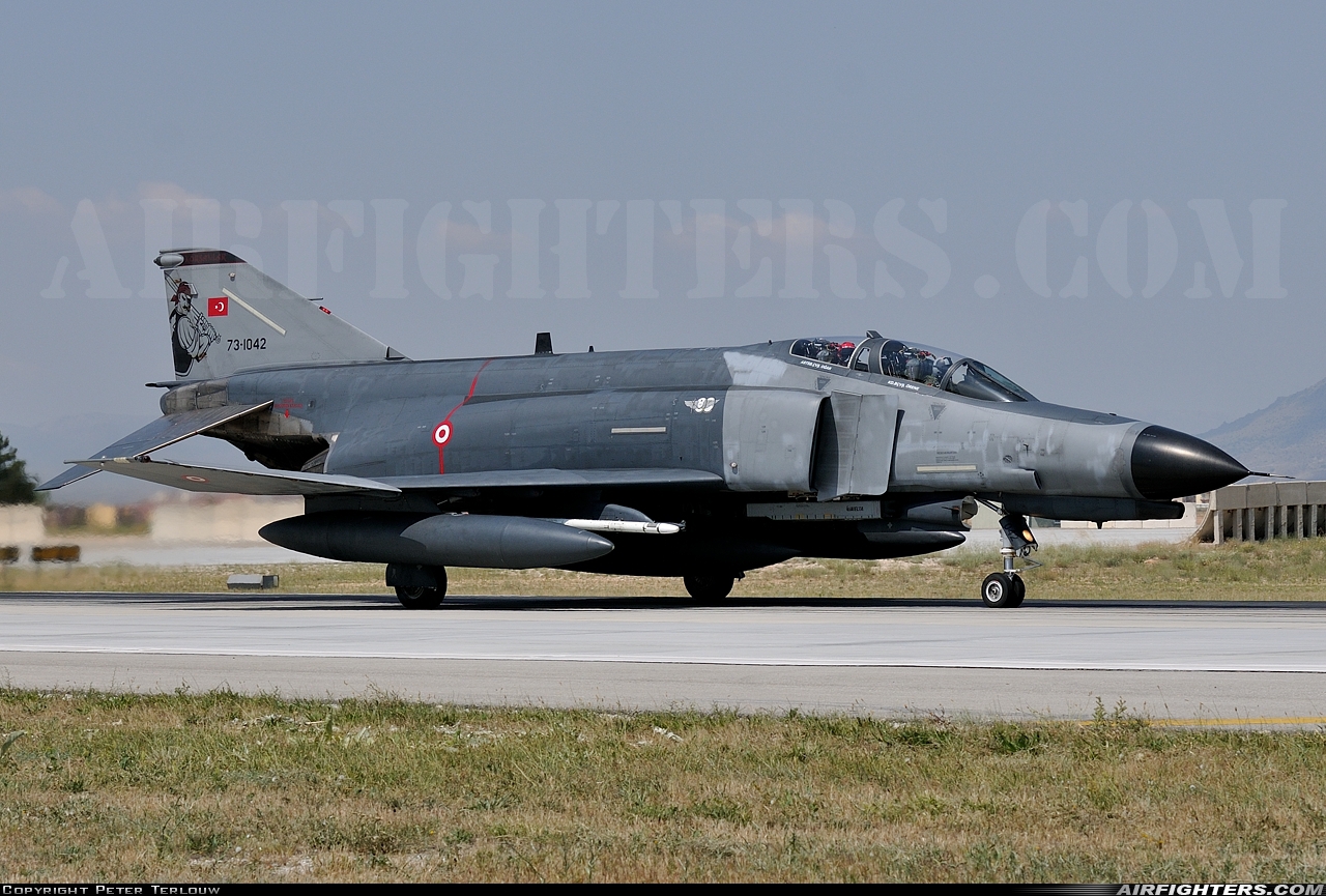 Türkiye - Air Force McDonnell Douglas F-4E-2020 Terminator 73-1042 at Konya (KYA / LTAN), Türkiye
