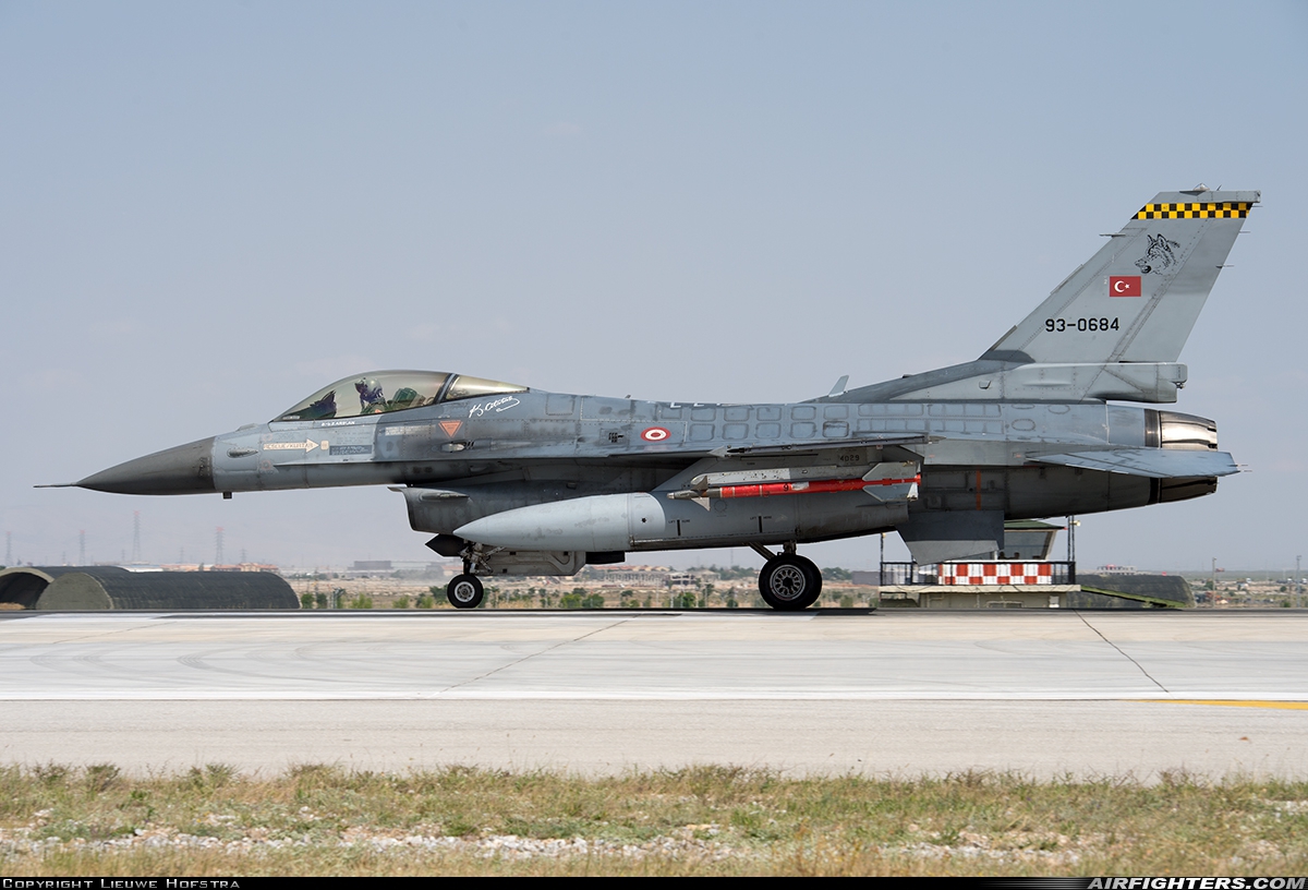 Türkiye - Air Force General Dynamics F-16C Fighting Falcon 93-0684 at Konya (KYA / LTAN), Türkiye