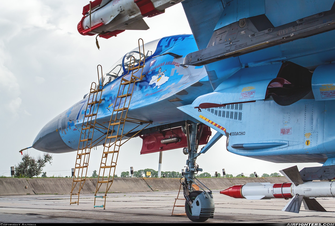 Ukraine - Air Force Sukhoi Su-27PU  at Mirgorod - (MXR / UKBM), Ukraine