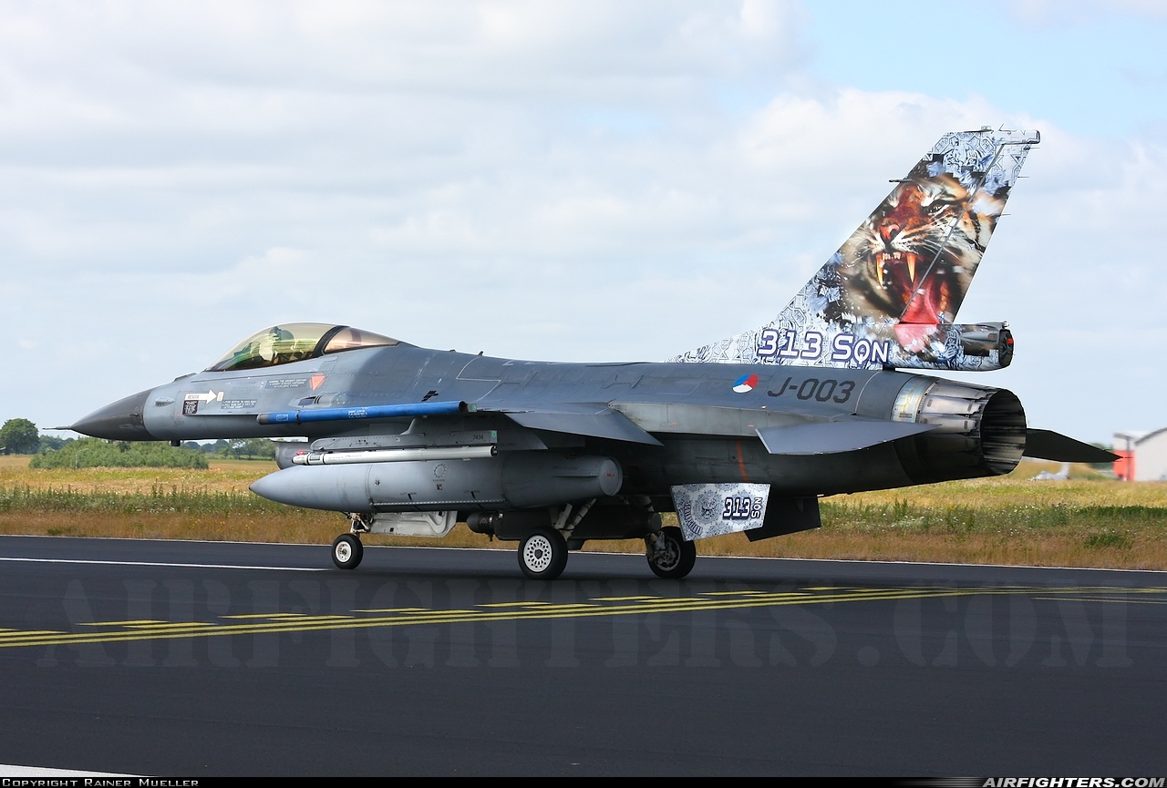 Netherlands - Air Force General Dynamics F-16AM Fighting Falcon J-003 at Schleswig (- Jagel) (WBG / ETNS), Germany