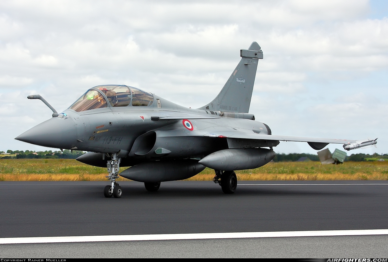 France - Air Force Dassault Rafale B 341 at Schleswig (- Jagel) (WBG / ETNS), Germany