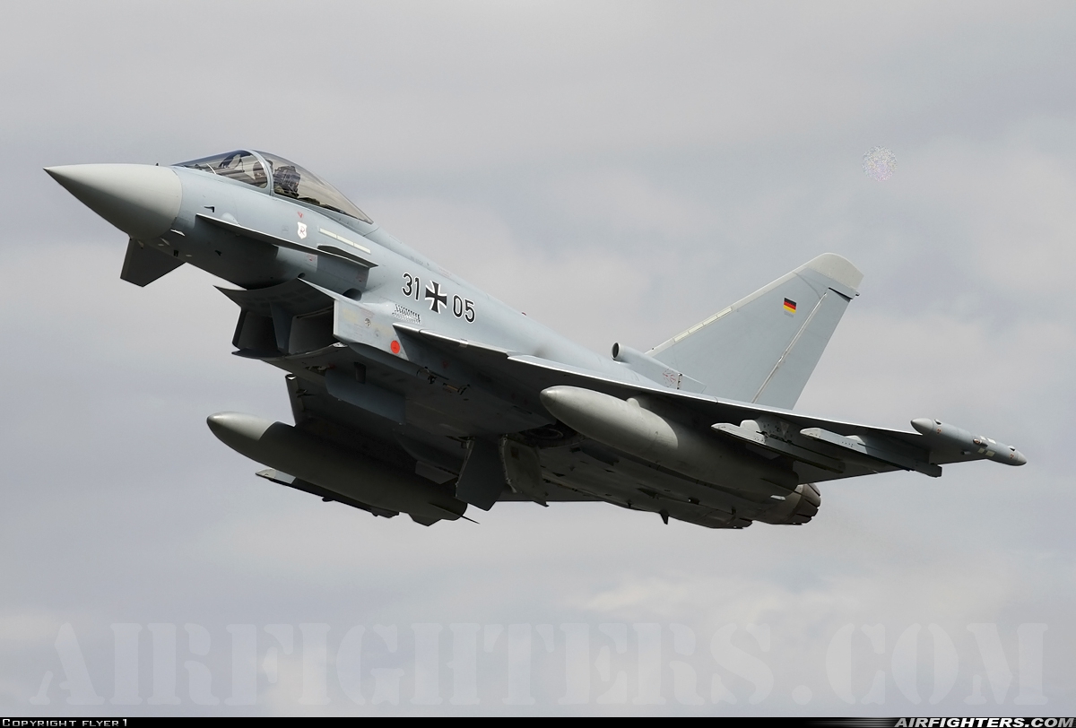 Germany - Air Force Eurofighter EF-2000 Typhoon S 31+05 at Fairford (FFD / EGVA), UK