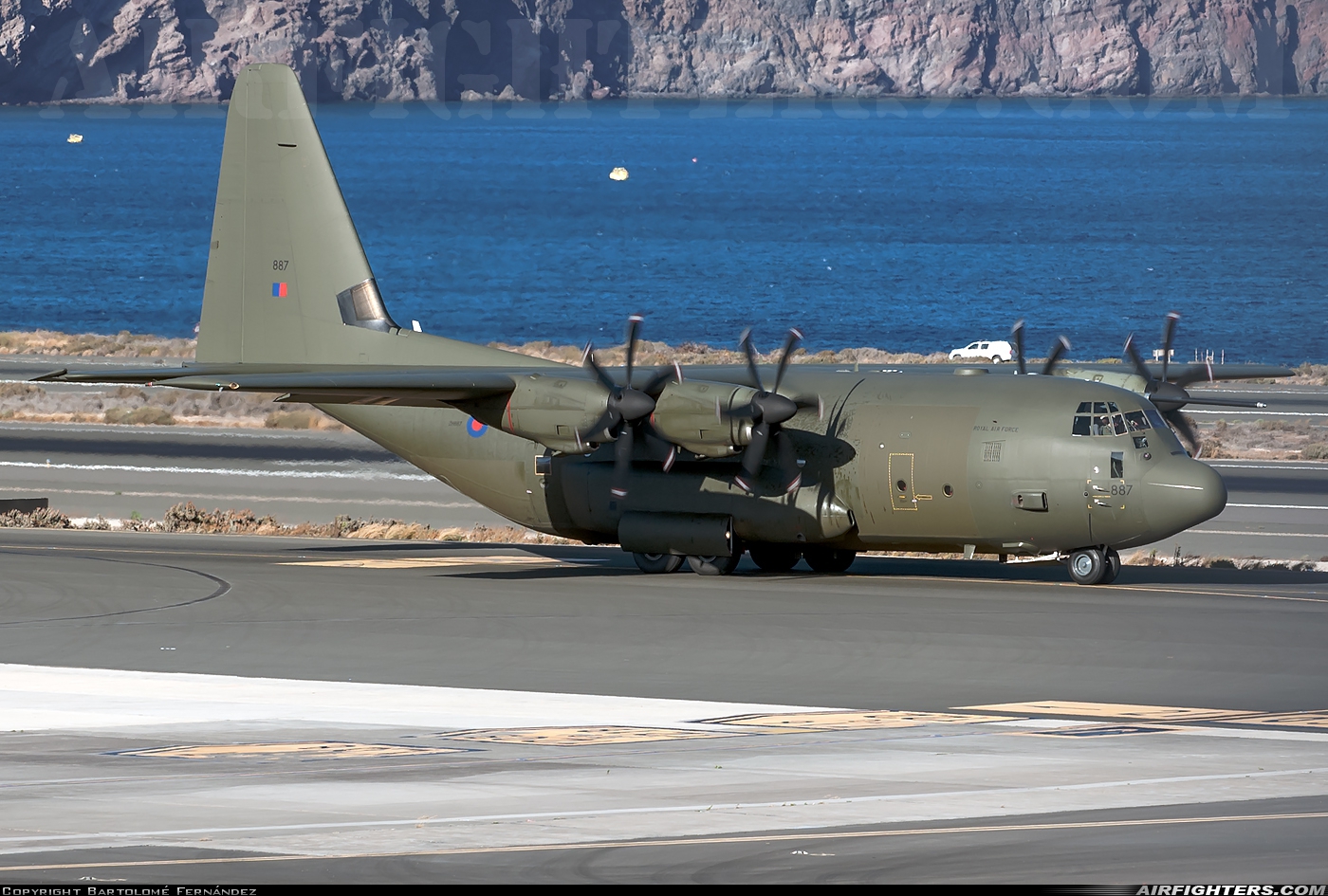 UK - Air Force Lockheed Martin Hercules C5 (C-130J / L-382) ZH887 at Gran Canaria (- Las Palmas / Gando) (LPA / GCLP), Spain