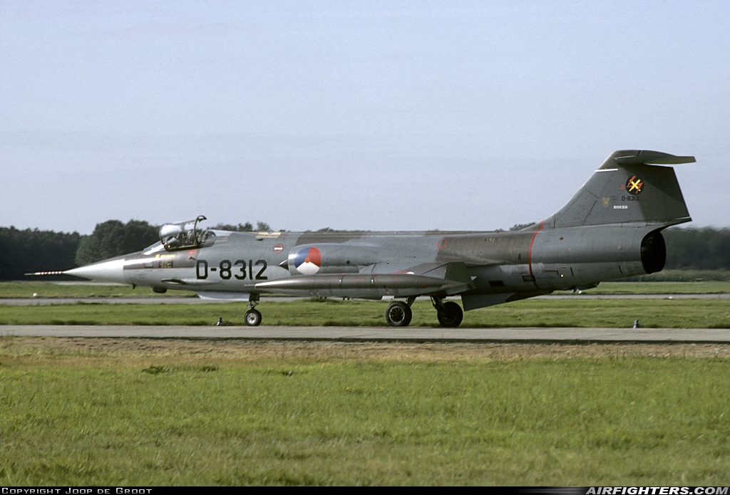 Netherlands - Air Force Lockheed F-104G Starfighter D-8312 at Uden - Volkel (UDE / EHVK), Netherlands