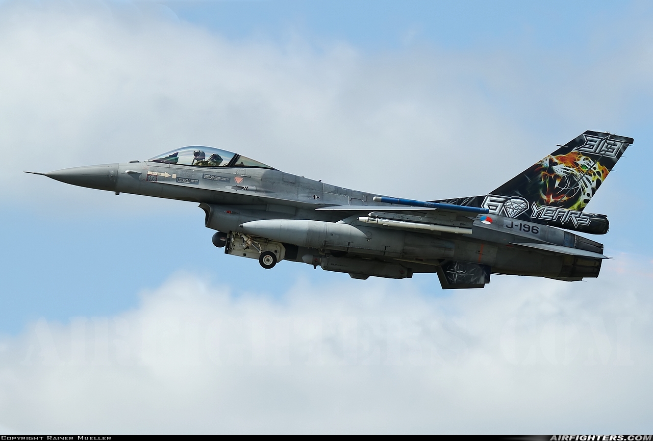 Netherlands - Air Force General Dynamics F-16AM Fighting Falcon J-196 at Schleswig (- Jagel) (WBG / ETNS), Germany
