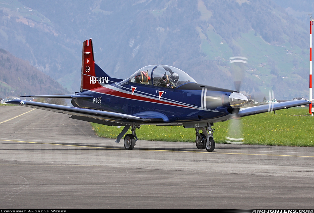 Company Owned - Pilatus Pilatus PC-7 MkII HB-HDM at Buochs (Stans) (LSMU / LSZC), Switzerland