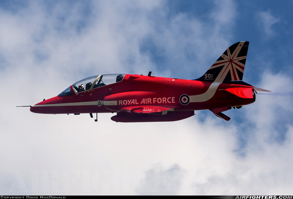 UK - Air Force British Aerospace Hawk T.1A XX278 at Waddington (WTN / EGXW), UK