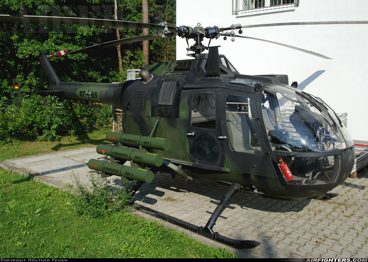 Germany - Army MBB Bo-105P1A1 87+65 at Off-Airport - Rednizhembach, Germany