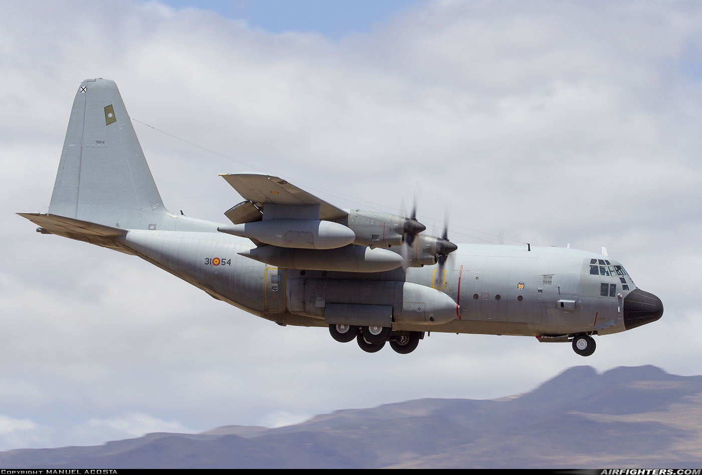 Spain - Air Force Lockheed C-130H Hercules (L-382) TK.10-12 at Gran Canaria (- Las Palmas / Gando) (LPA / GCLP), Spain