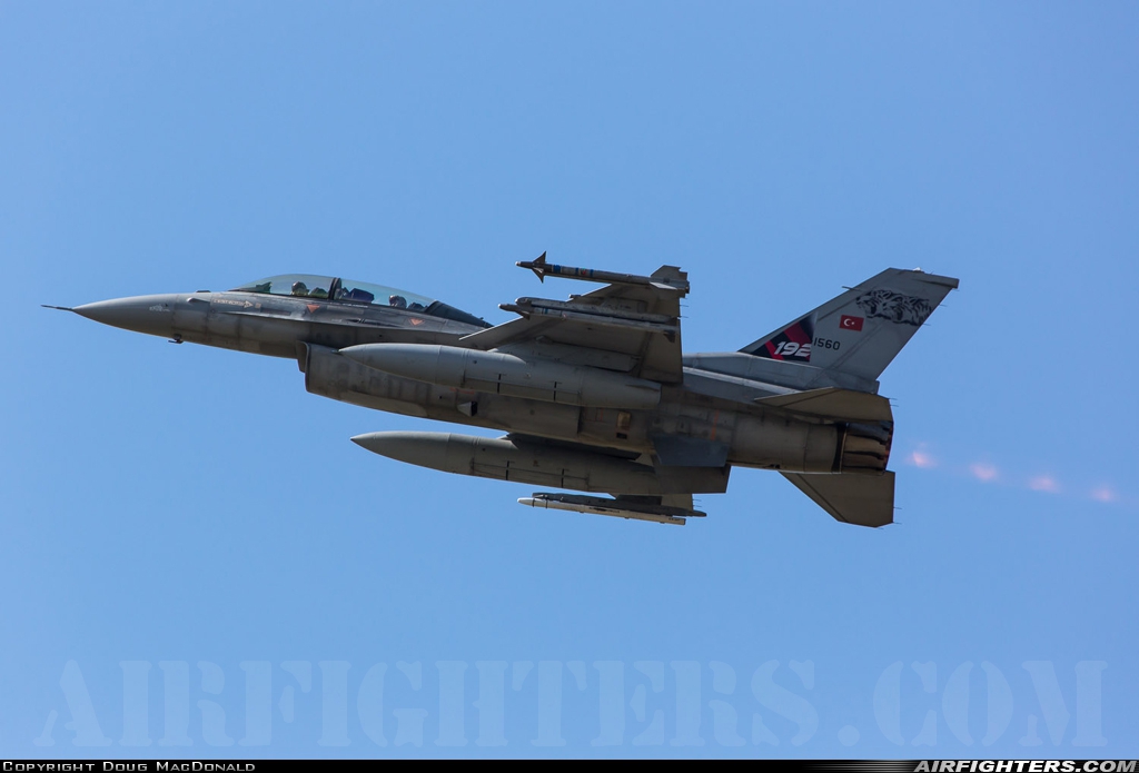 Türkiye - Air Force General Dynamics F-16D Fighting Falcon 94-1560 at Schleswig (- Jagel) (WBG / ETNS), Germany