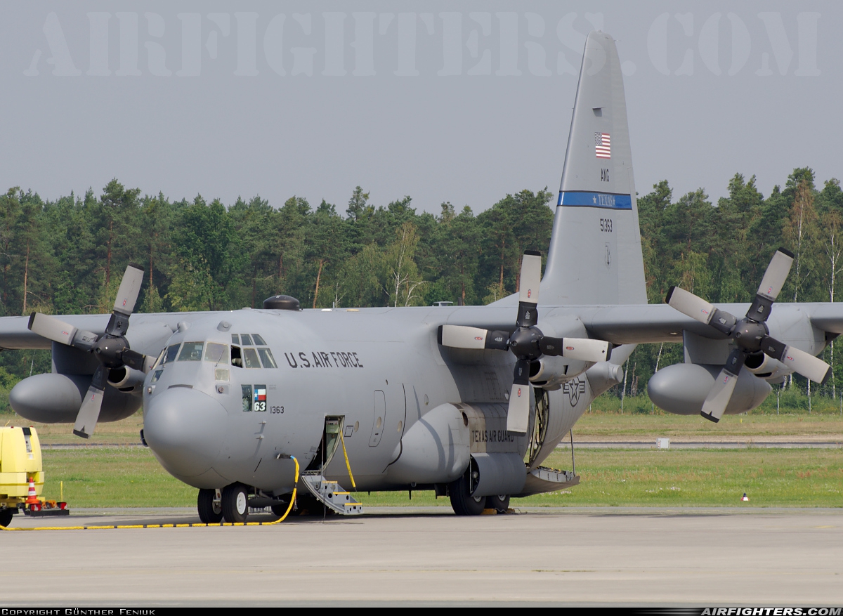 USA - Air Force Lockheed C-130H Hercules (L-382) 85-1363 at Nuremberg (NUE / EDDN), Germany