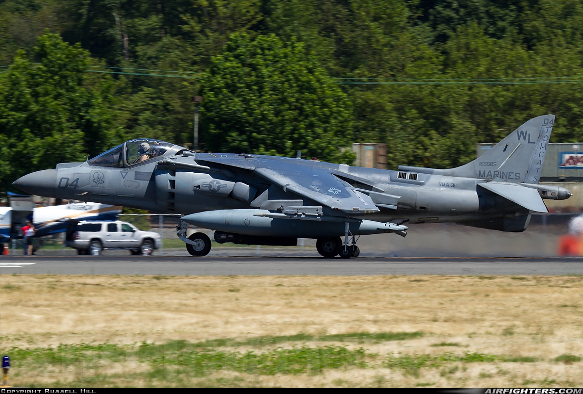 USA - Marines McDonnell Douglas AV-8B+ Harrier ll 165585 at Seattle - Boeing Field / King County Int. (BFI / KBFI), USA