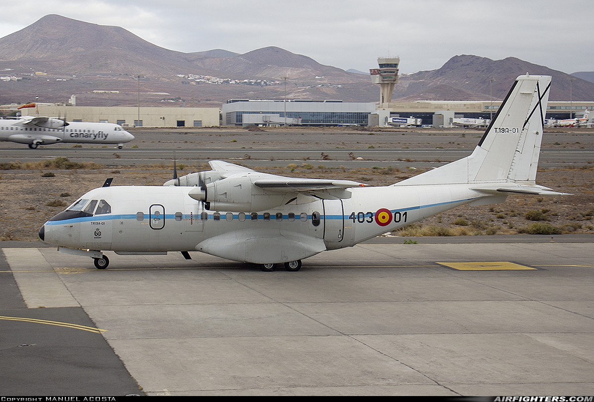 Spain - Air Force CASA CN235M-10 T.19A-01 at Gran Canaria (- Las Palmas / Gando) (LPA / GCLP), Spain